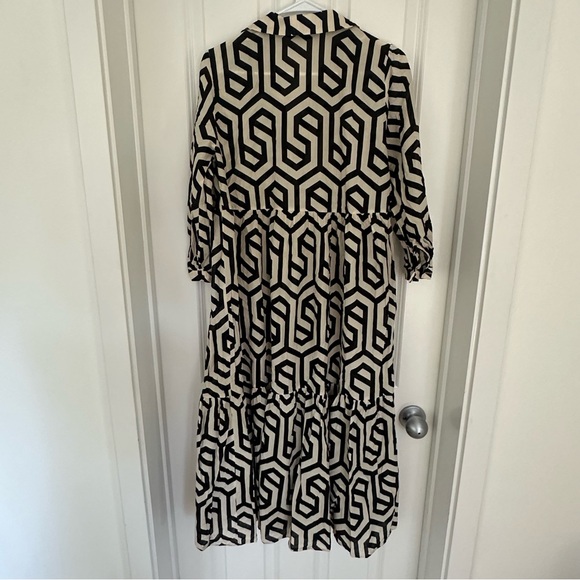 Zara Geometric Print Tiered Dress - Picture 5 of 6